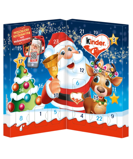 KINDER CALENDARIO ADVIENTO PAPA NOEL 113 GR