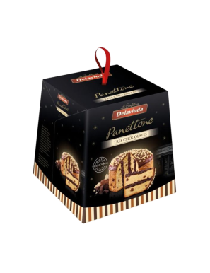 PANETTONE DELAVIUDA TRES CHOCOLATES EST/750 GR
