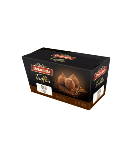 TRUFA DELAVIUDA AL CACAO ESTUCHE 80 GR