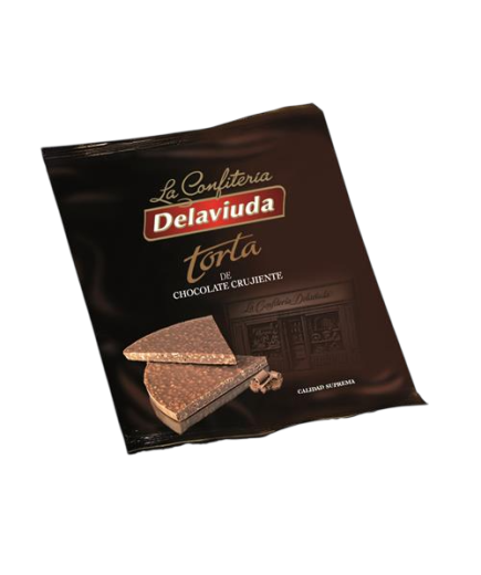 TORTA DELAVIUDA CHOCOLATE CRUJIENTE E/130 GR