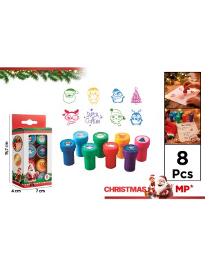 PP SELLO NAVIDEÑO 8 DISEÑOS  P/8 UD