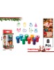 PP SELLO NAVIDEÑO 8 DISEÑOS  P/8 UD