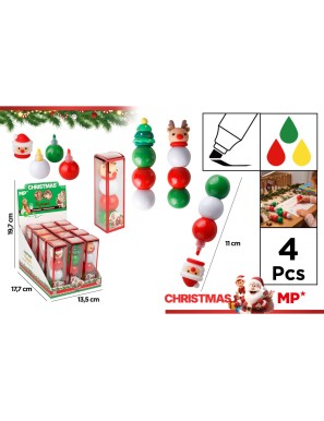 PP SUBRAYADOR NAVIDEÑO 3COLORES UNIDAD