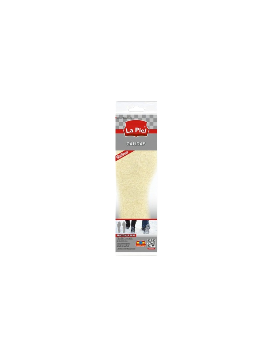PLANTILLAS LA PIEL BORREGO  TALLA 36-46 PACK-2 UD