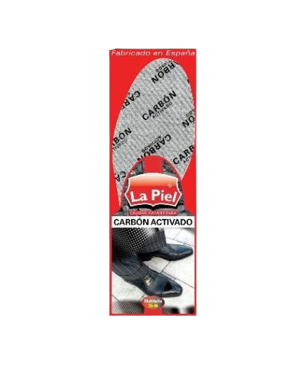 PLANTILLAS LA PIEL CARBON TALLA 36-46 PACK-2 UD