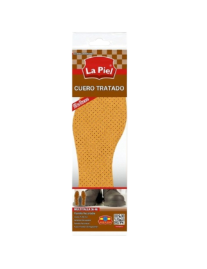 PLANTILLAS LA PIEL CUERO TALLA 36-46 PACK-2 UD