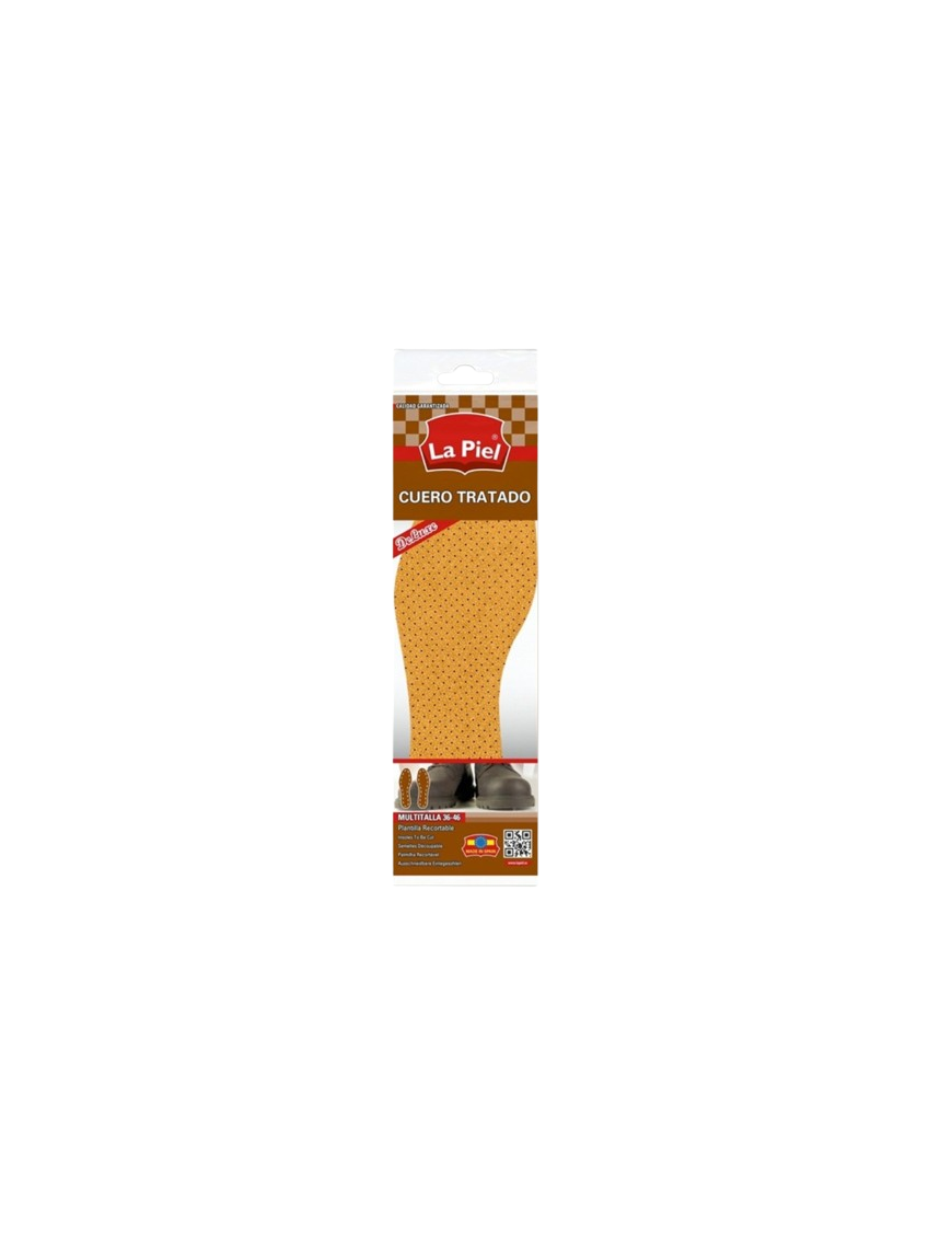 PLANTILLAS LA PIEL CUERO TALLA 36-46 PACK-2 UD