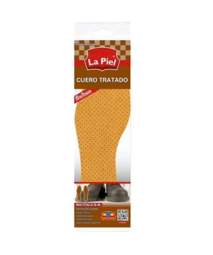 PLANTILLAS LA PIEL CUERO TALLA 36-46 PACK-2 UD