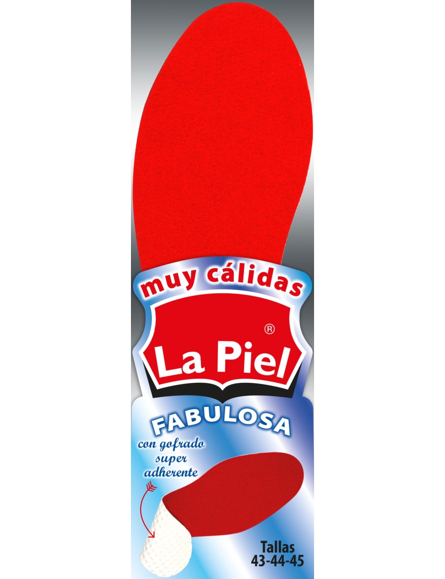 PLANTILLAS LA PIEL FABULOSA MC TALLA43-45 PACK-2UD