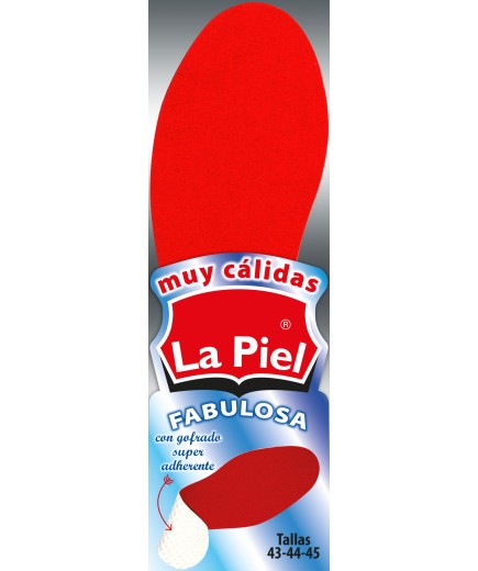 PLANTILLAS LA PIEL FABULOSA MC TALLA43-45 PACK-2UD