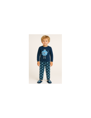 TEXT PIJAMA INFANTIL NIÑO ROBOT TALLA 2/4 UD
