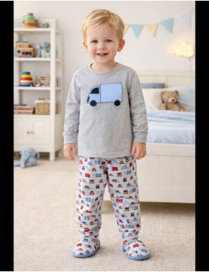 TEXT PIJAMA INFANTIL NIÑO CAMION TALLA 2/3/4 UD