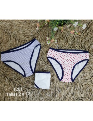 TEXT BRAGA INFANTIL DELICA TALLA 2 A 8 PACK-3 UD