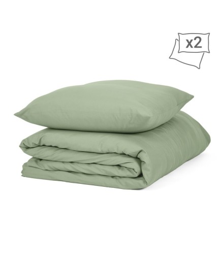 FUNDA NORDICA SOFT 240X220+2 F/COJIN VERDE 50X50UD