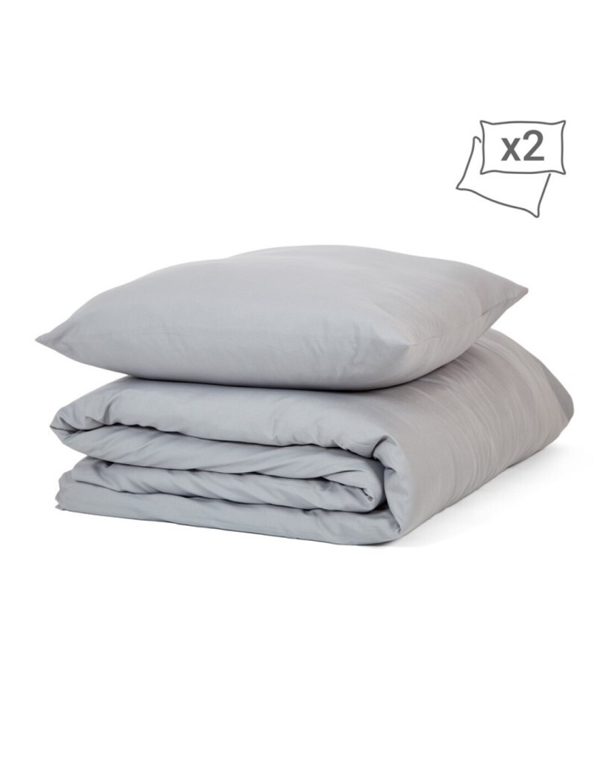 FUNDA NORDICA SOFT 240X220+2 F/COJIN GRIS 50X50 UD