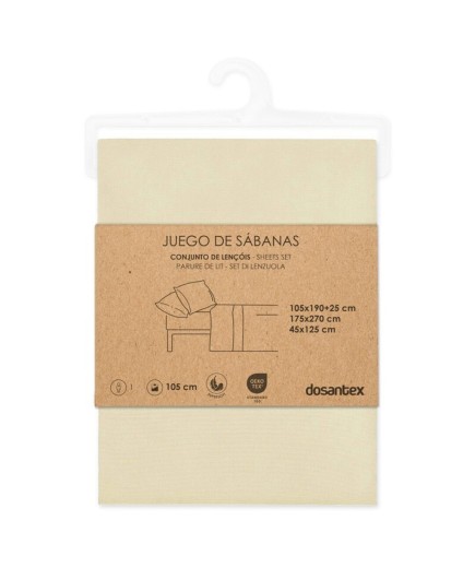 JUEGO CAMA SOFT BEIGE CAMA 105 UD