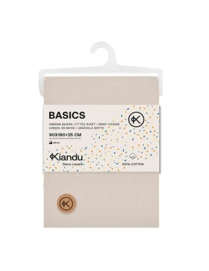 SABANA BAJERA KIDS 90X190X25 100%ALGODON J/BEIGE