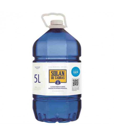 AGUA MINERAL SOLAN CABRAS GARRAFA AZUL/5.L.