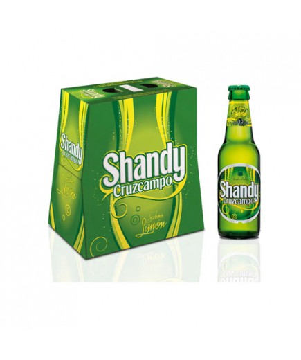 CERVEZA SHANDY LIMON CRUZCP VIDRIO25.CL.P/6.UD.