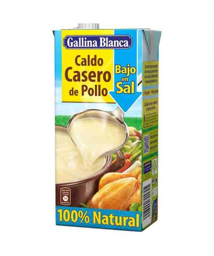 CALDO POLLO BAJO/SAL LIQUIDO GB.CASERO B/1 L