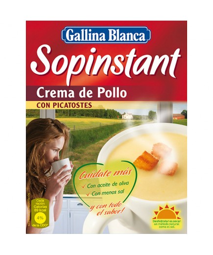 SOPINSTANT G.B. CREMA POLLO 63 GR P/3 SOBRES