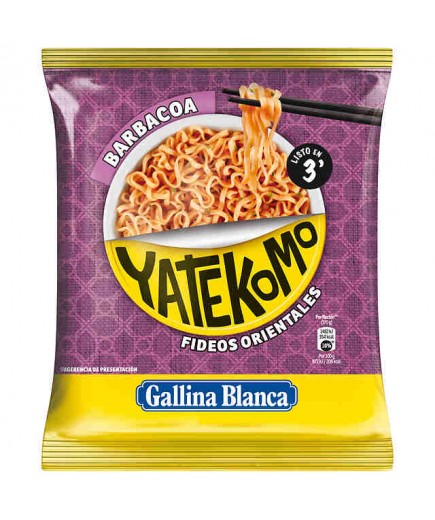 FIDEOS ORIENTALES YATEKOMO BARBACOA PLACA 82 G