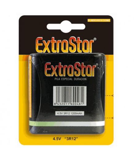 PILAS EXTRASTAR ESP. DURAC. PETACA "3R12"4,5V B/1U