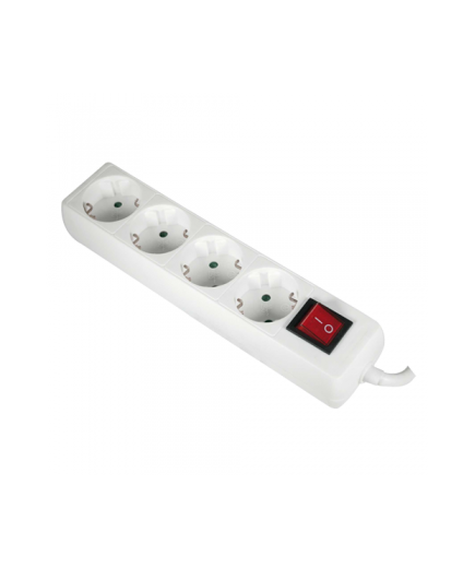 BASE ENCHUFE 4 TOMAS C/INTERRUPTOR 1,50 M UD
