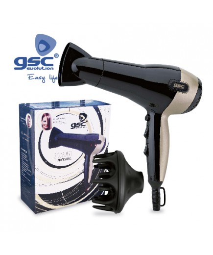 SECADOR PELO PROFESIONAL 2200W "GSC" TOURMALINE