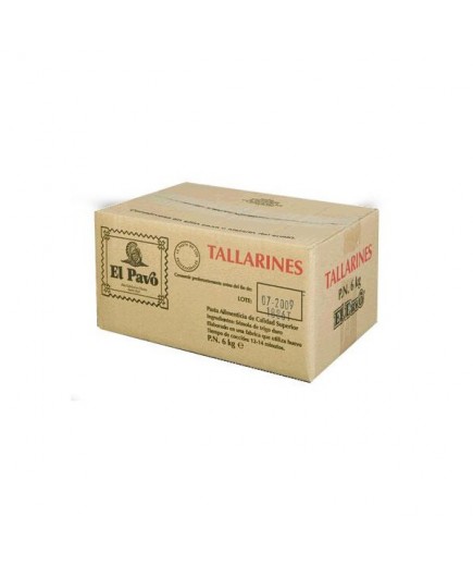 TALLARINES EL PAVO CAJA 6 KG