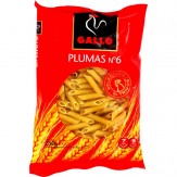 MACARRONES GALLO PLUMA/6 B/250 GR