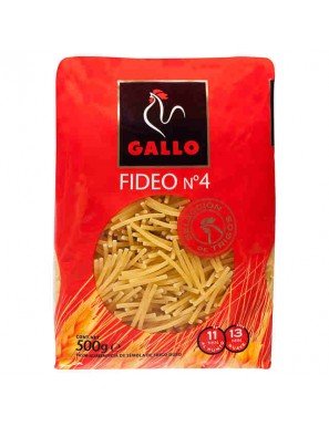 FIDEO GALLO C/4 BOLSA/450 GR