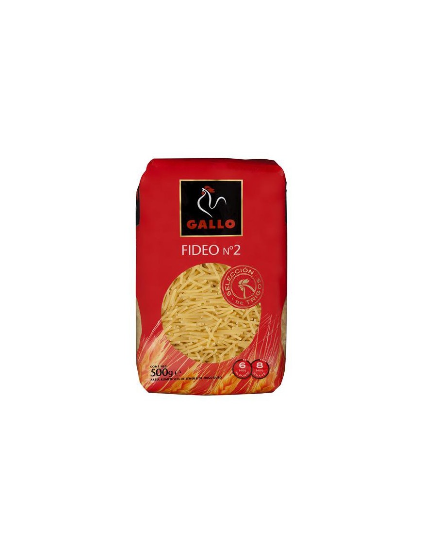 FIDEO GALLO C/2 BOLSA 450 GR