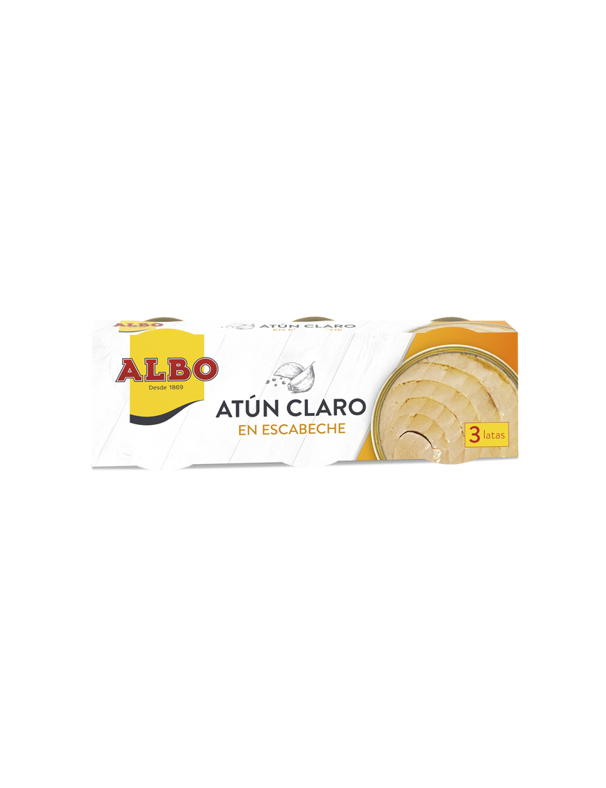 ATUN ALBO CLARO ESCABECHE 67 GR PACK-3 UD