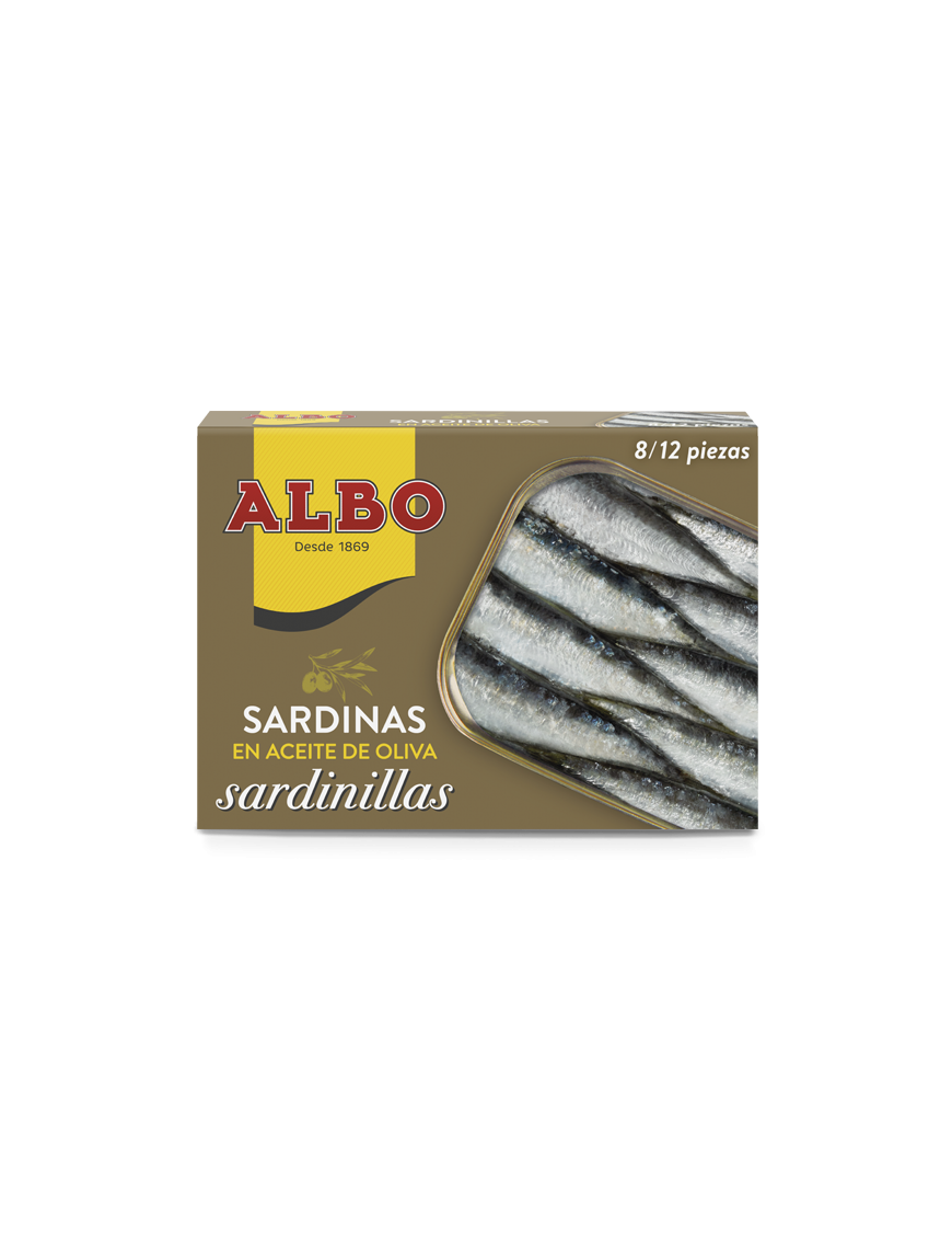 SARDINILLAS ALBO A/OLIVA  8/12UD L/82 GR