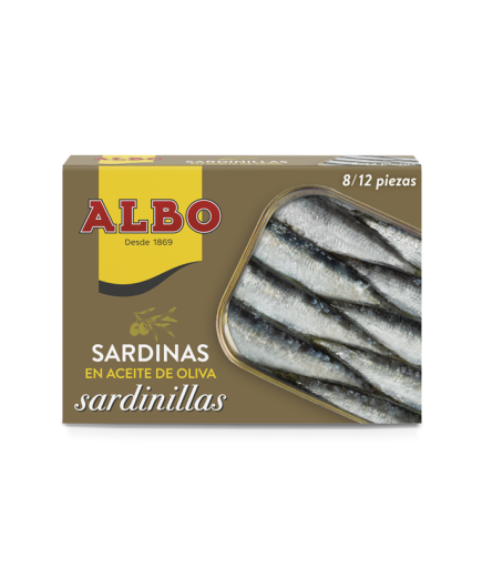 SARDINILLAS ALBO A/OLIVA  8/12UD L/82 GR