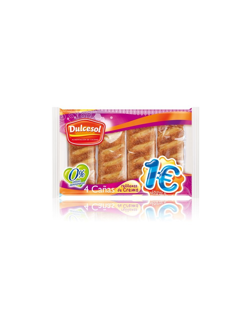 DULCESOL MILHOJAS CACAO RELL.CREMA 3 UD P/150GR 1€