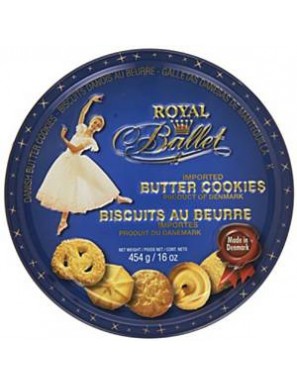 GALLETAS DANISH COOKIES ROYAL BALLET LATA 454 GR