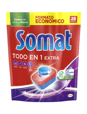 LAVAVAJILLAS SOMAT 5  TODO EN 1 C/26 UD