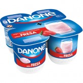 DANONE YOGUR SABOR FRESA PACK 4 UD