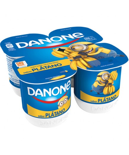 DANONE YOGUR SABOR PLATANO PACK 4 UD