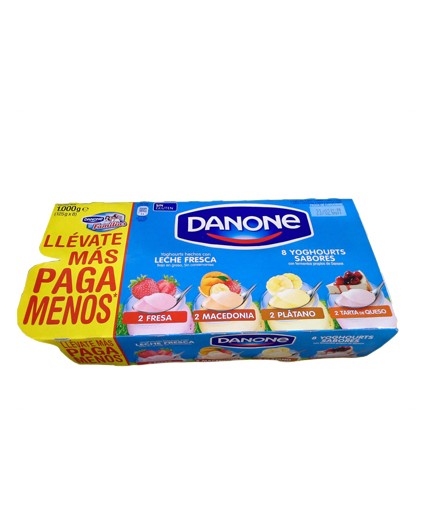 DANONE YOGUR SABOR/VARIOS PACK-8 UD