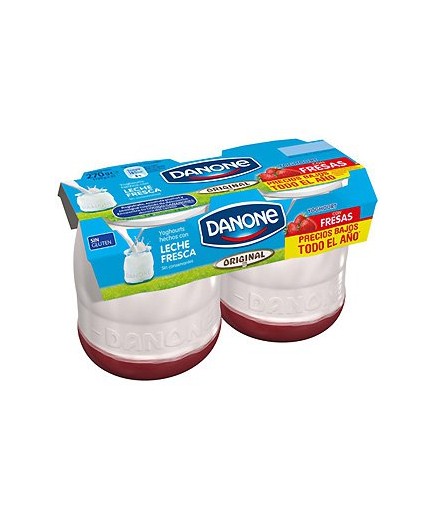 DANONE ORIGINAL CRISTAL CON FRESA PACK-2 UD