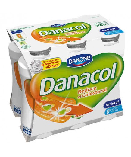 DANONE DANACOL NATURAL PACK-6UD    600 GR