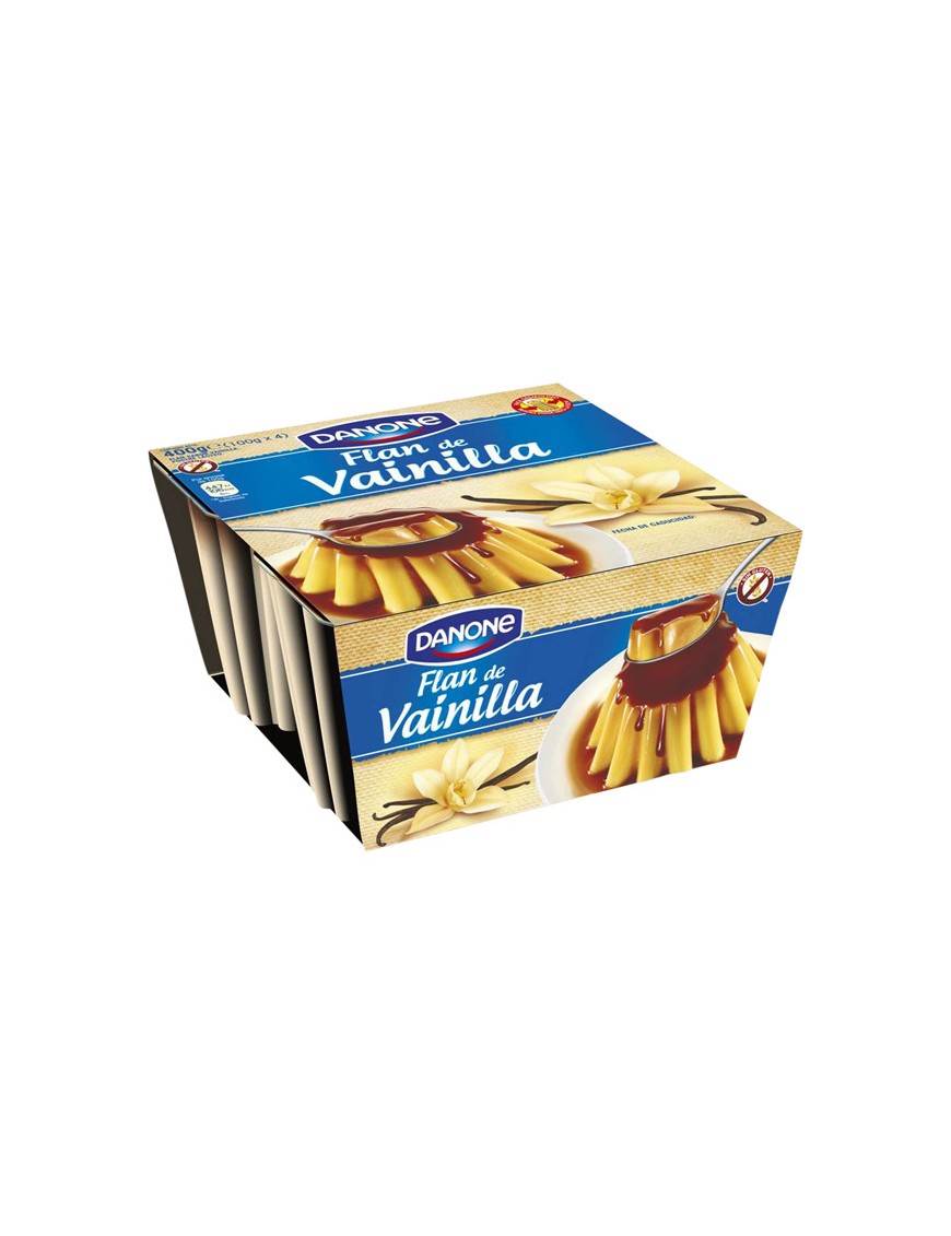 DANONE FLAN VAINILLA DANET 400.GR.PACK-4UD.