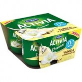 DANONE ACTIVIA 0% CREMOSO VAINILLA MADAG. PACK-4UD