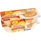 POSTRES REINA NATILLAS C/GALLETA 125GR PACK-4UD