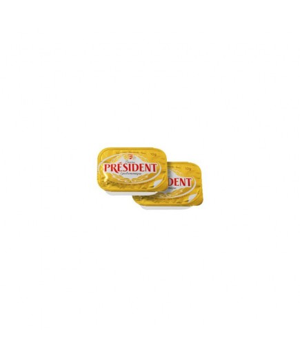 MANTEQUILLA PRESIDENT TARRINA-10.GR.CAJA 100.U
