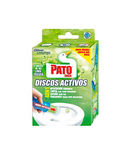 LIMPIADOR WC PATO DISCOS LIMA APARATO+6 DISCOS