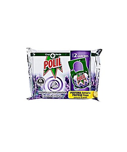 ANTIPOLILLAS POLIL RAID GANCHO LAVANDA BOLSA 2UD.